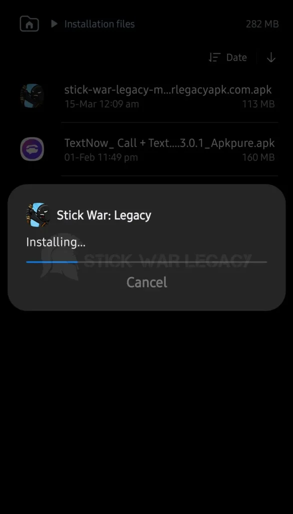 Stickwarlegacyapk install mod 9