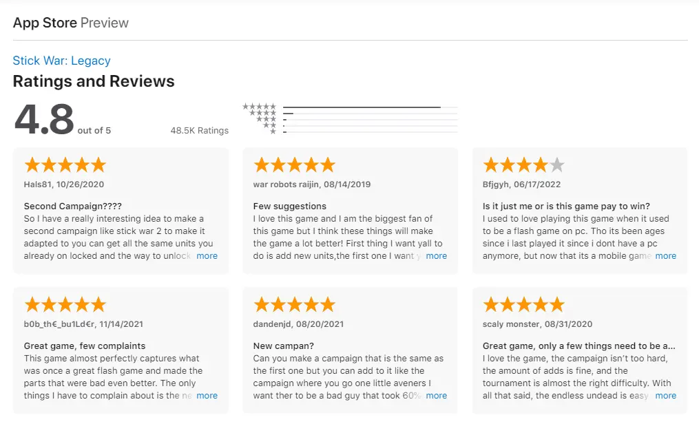app store 1 review